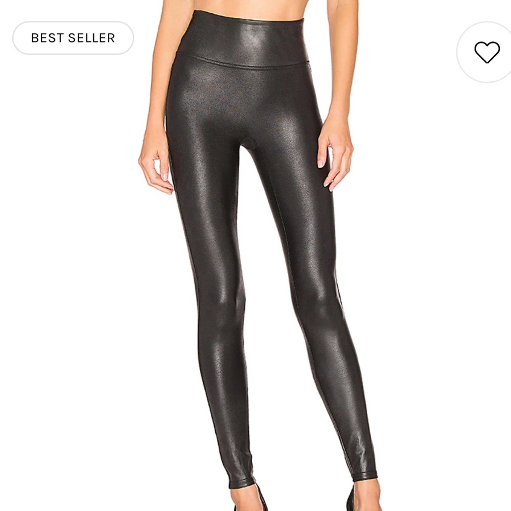 NEW Spanx leather leggings Size M